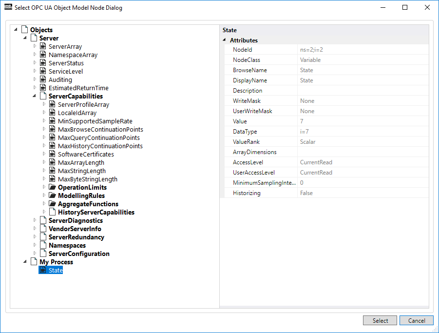 Peakboard Designer - OPC UA data source